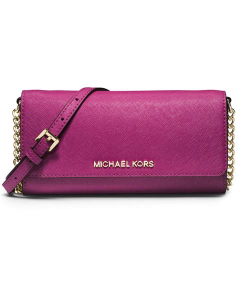 purple wallet michael kors|michael kors pink wristlet wallet.